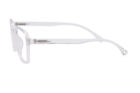 White Transparent Full Rim Square
