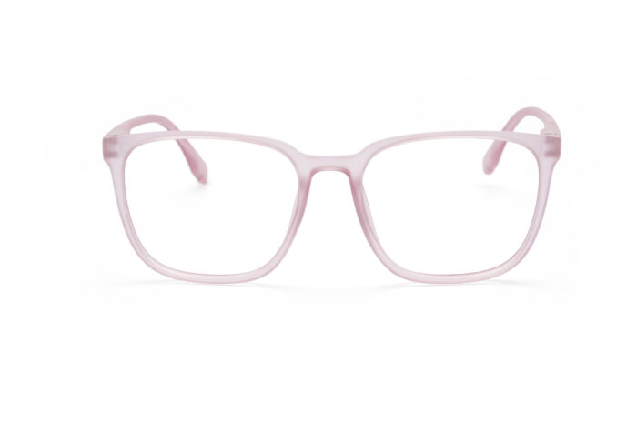 Pink Transparent Full Rim Square