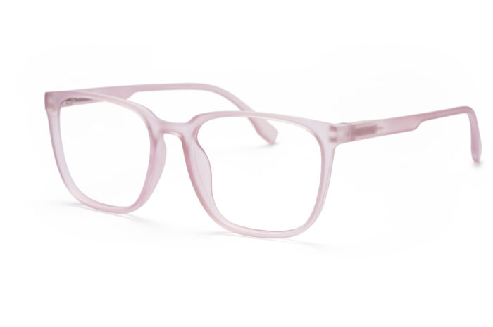 Pink Transparent Full Rim Square