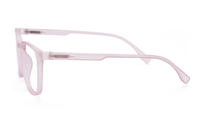 Pink Transparent Full Rim Square