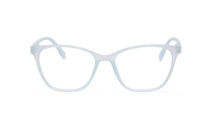 Mat Light Blue Transparent Full Rim Square