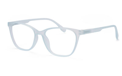 Mat Light Blue Transparent Full Rim Square