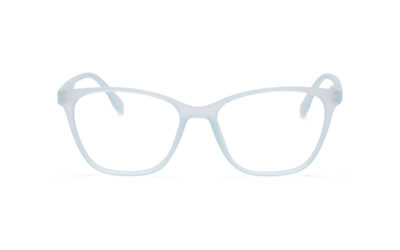 Matte Blue Transparent Full Rim Square