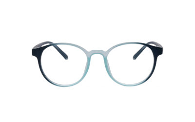 Blue White Round Full Rim