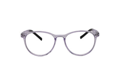 Purple Transparent Round Full Rim