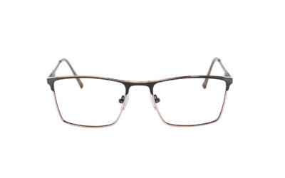 Golden Black Square Full Rim