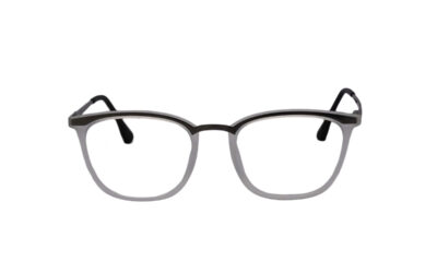 Black with White Transparent Full Rim