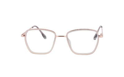 Rose Gold Metal Square Frame Full Rim