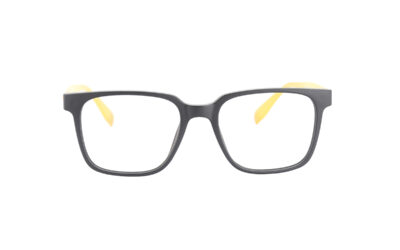 Black with Yellow Full Rim