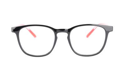 Black Red Round Shape