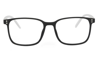Black with White Full Rim