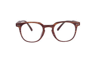 Wooden Brown Round Full Rim