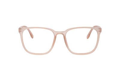 Pink Matte Transparent Wayfarer