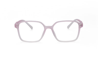 Pink Transparent Matte Square Full Rim
