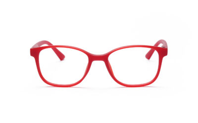 Red Matte Square Full Rim