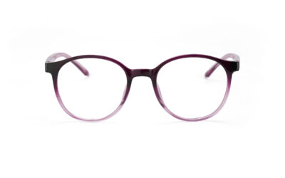Purple Transparent Round Full Rim