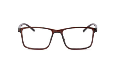 Brown Rectangle Full Rim